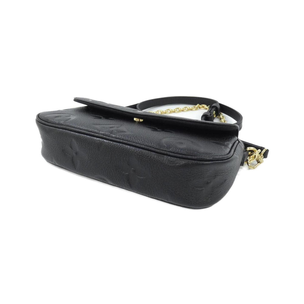 Louis Vuitton Black Leather Shoulder Bag
