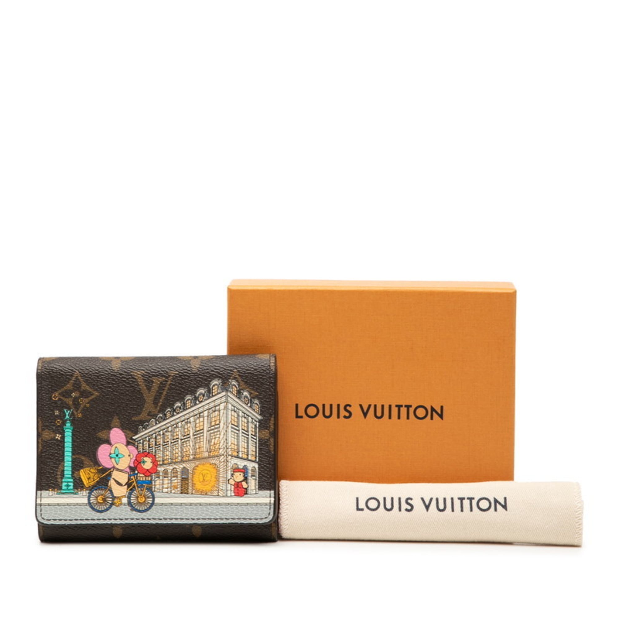 Louis Vuitton Brown Monogram Multi-Color Pvc Wallet (Tri-Fold)