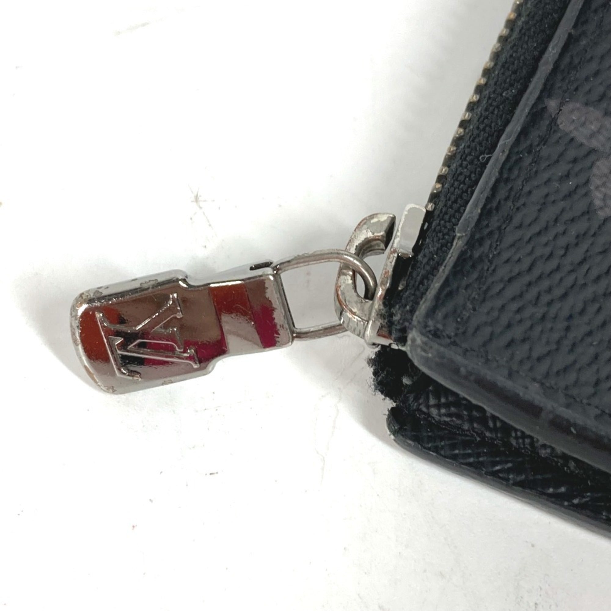 Louis Vuitton Black Monogram Eclipse Monogram Eclipse Coin Purse/Coin Case