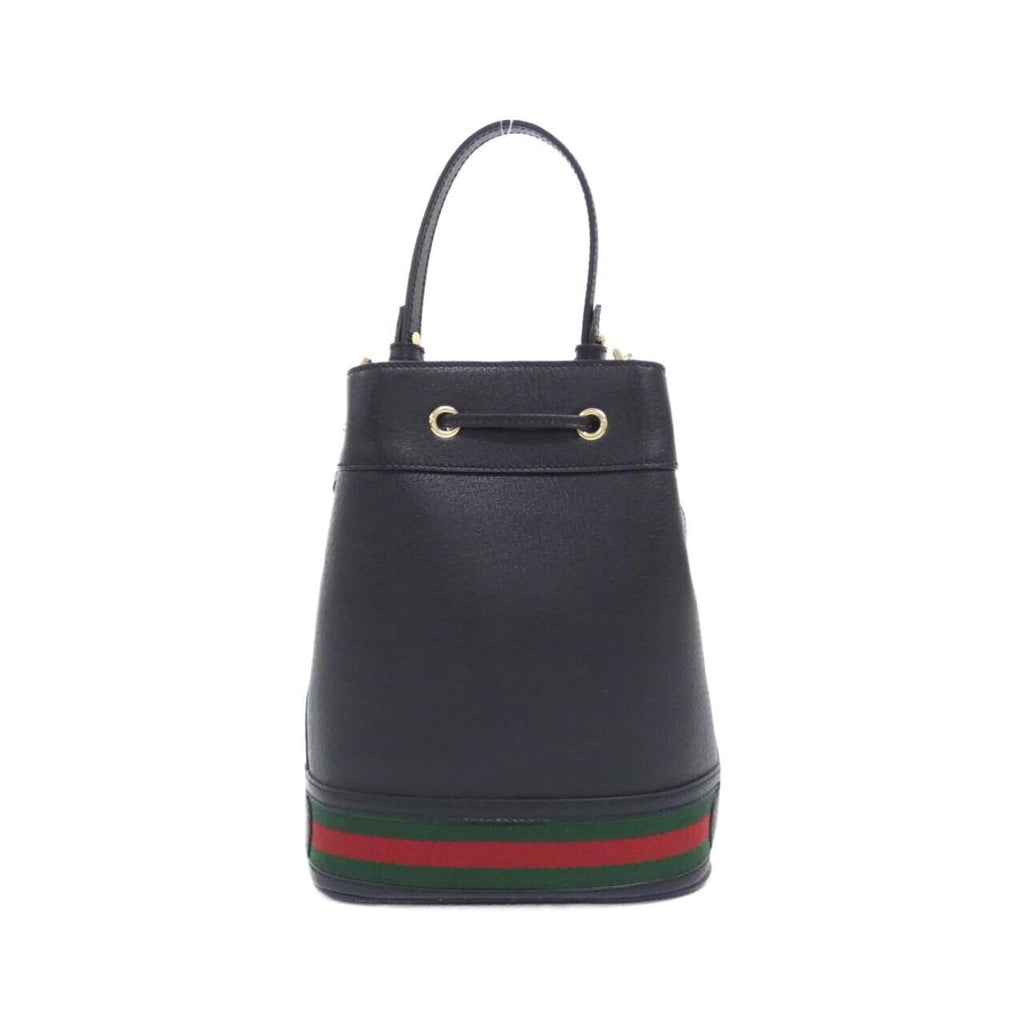 Gucci Ophidia Black Leather Handbag (Pre-Owned)