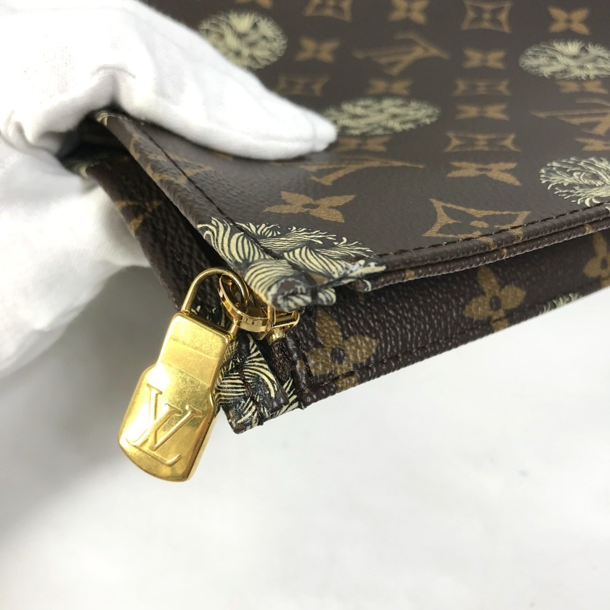 Louis Vuitton Brown Monogram Clutch Bag Pochette