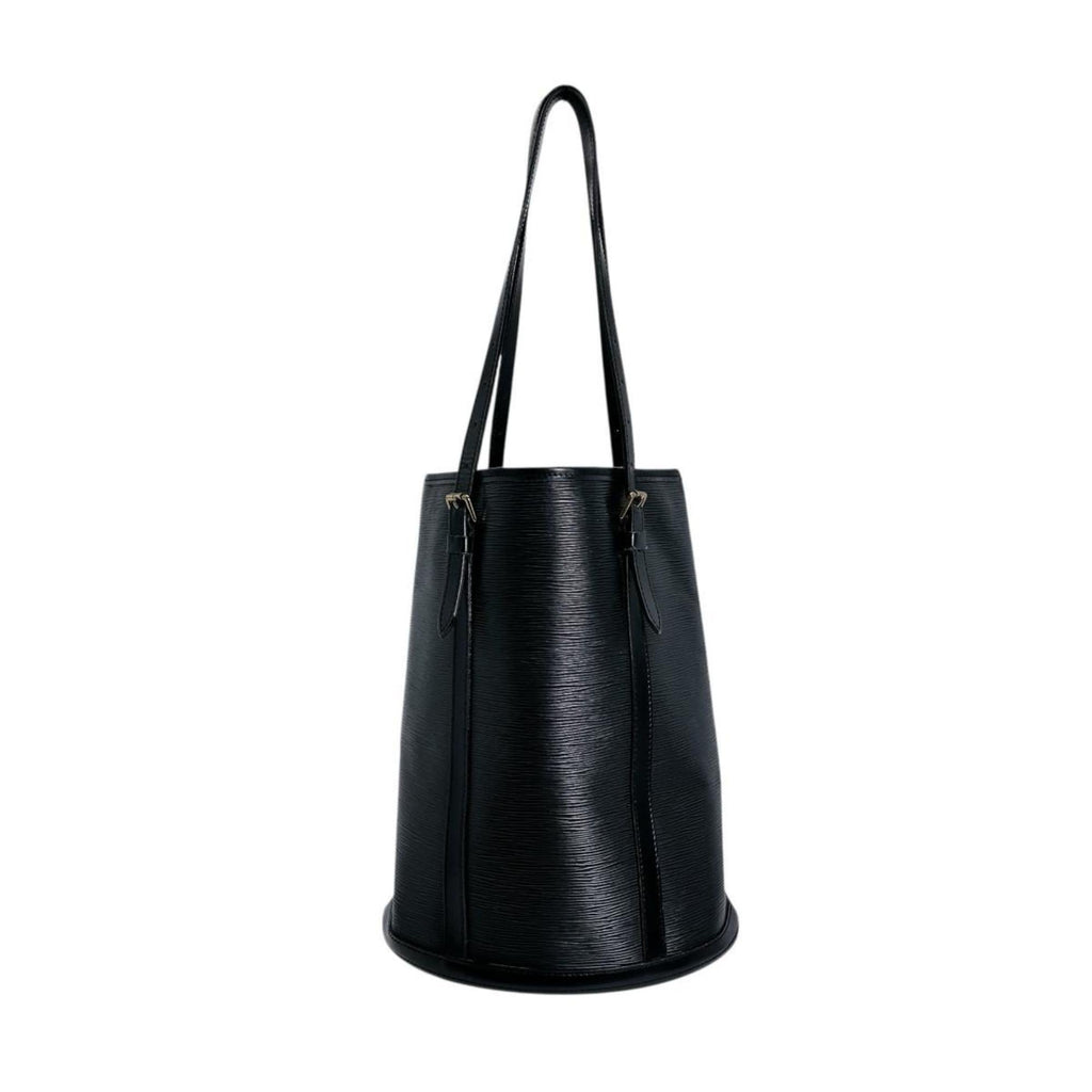 Louis Vuitton Black Epi Leather Shoulder Bag Tote Bag