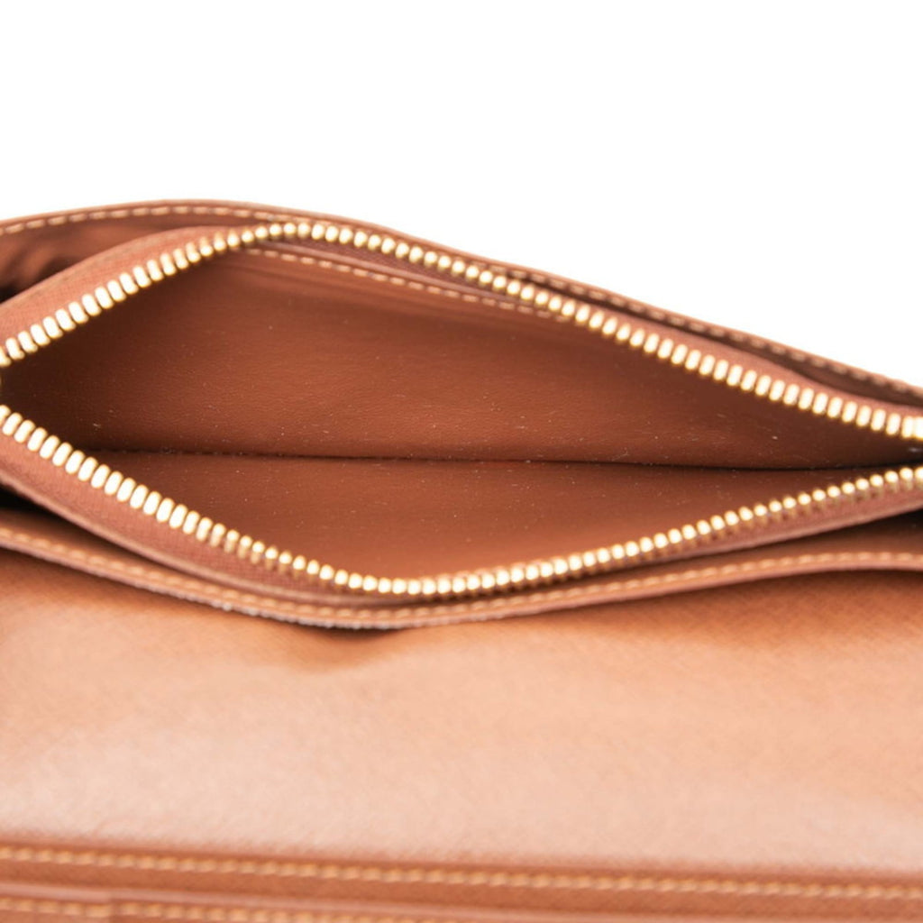 Louis Vuitton Brown Pvc Leather Long Wallet