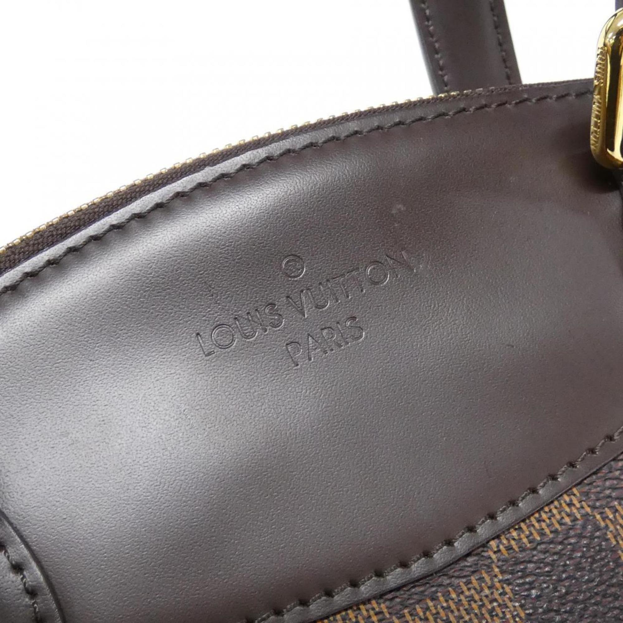Louis Vuitton Brown Coated Canvas Handbag