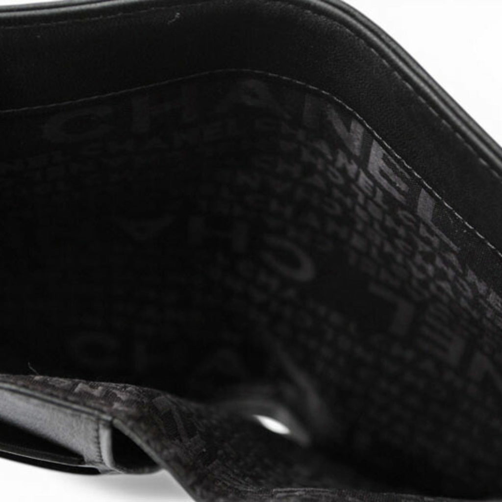 Chanel Black Leather Long Wallet (Bi-Fold)