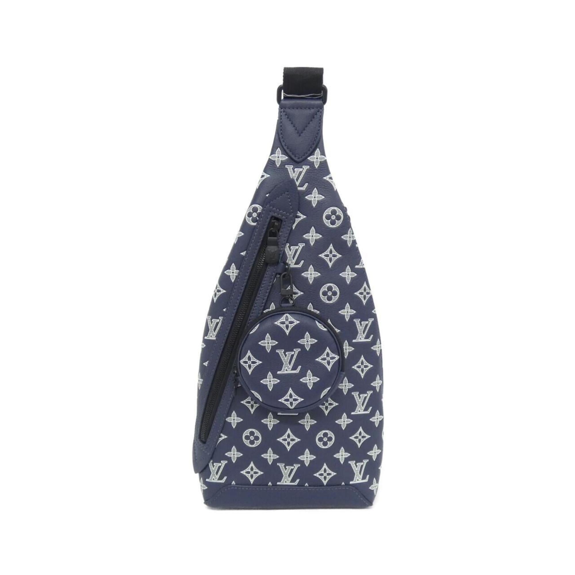 Louis Vuitton Blue Leather Shoulder Bag