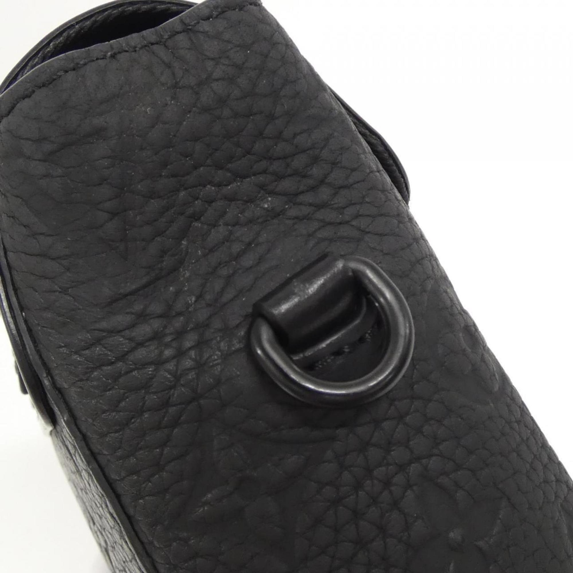 Louis Vuitton Black Leather Shoulder Bag
