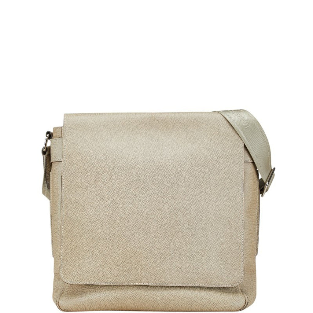 Louis Vuitton Taiga Beige Polaire Taiga Leather Shoulder Bag