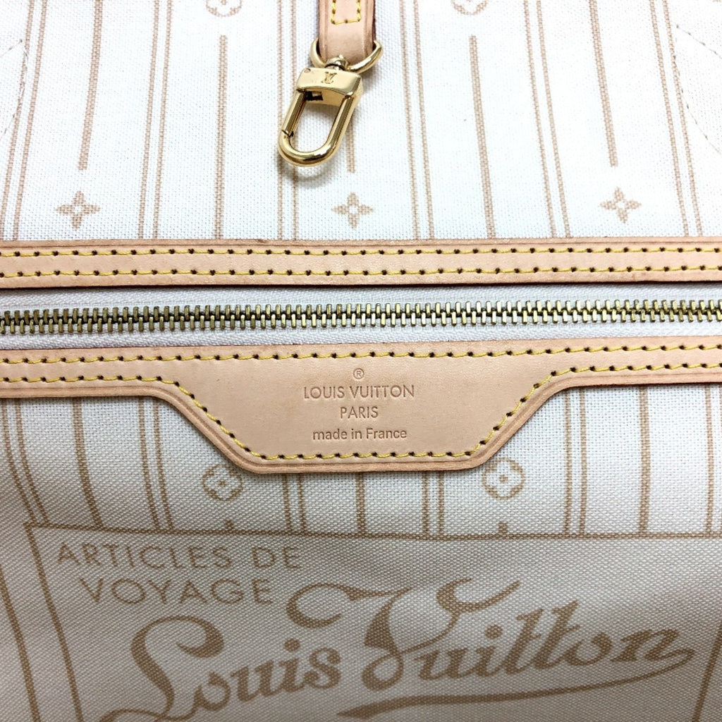 Louis Vuitton Azur White Damier Azur Shoulder Bag Tote Bag