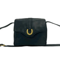 Gucci Navy Leather Shoulder Bag (Pre-Owned)