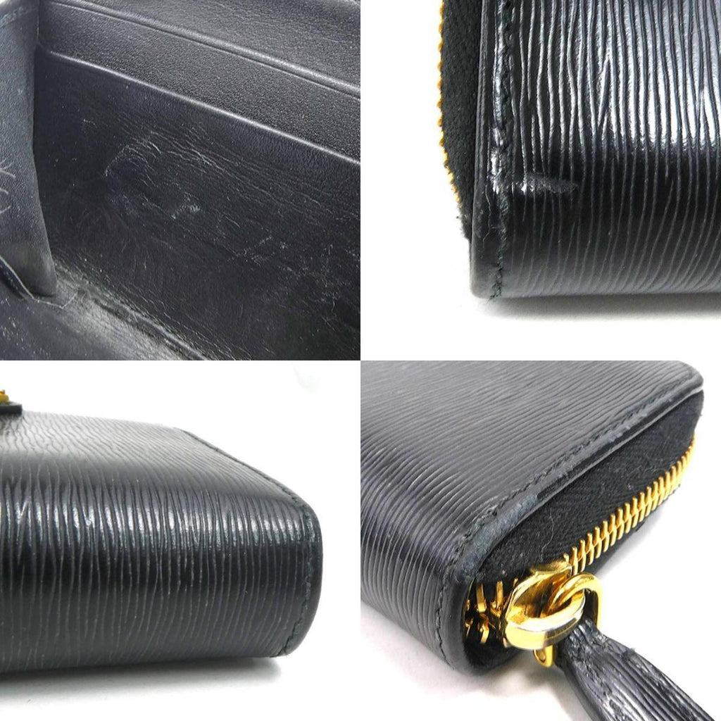 Prada Black Leather Coin Purse/Coin Case