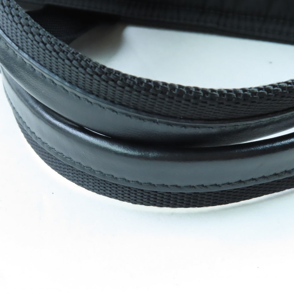 Prada Black Nylon Leather Handbag