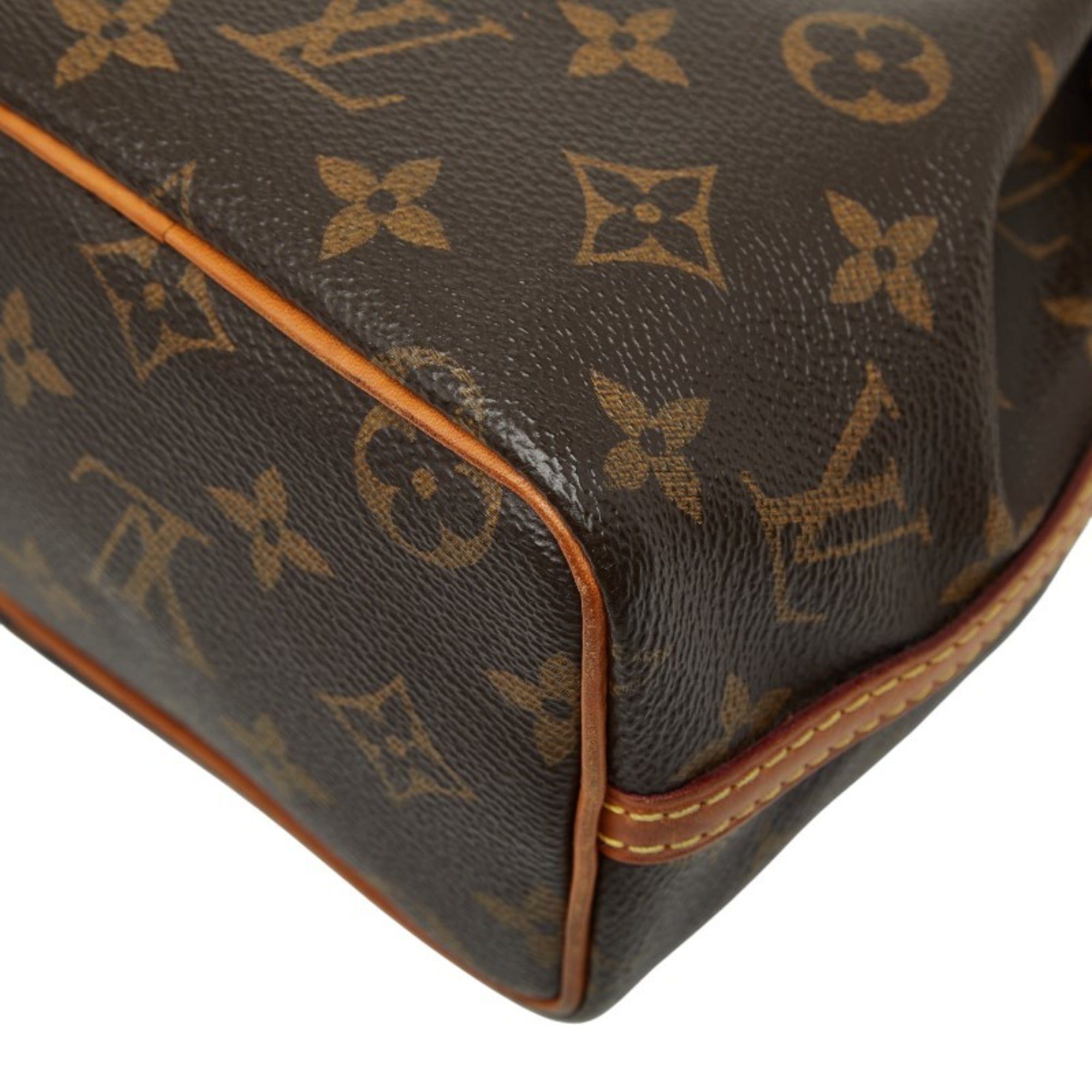 Louis Vuitton Brown Pvc Leather Shoulder Bag