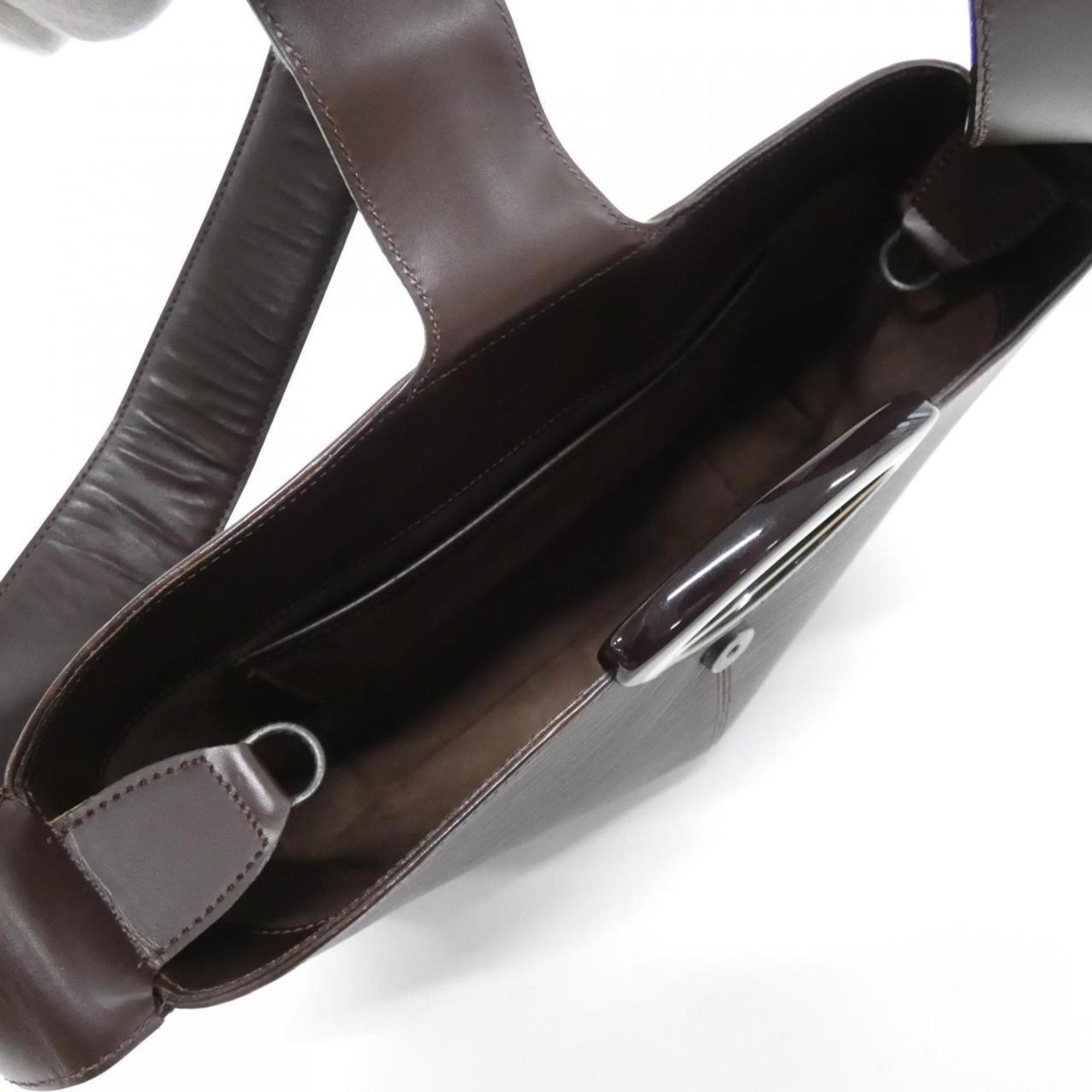 Louis Vuitton Brown Moka Leather Shoulder Bag