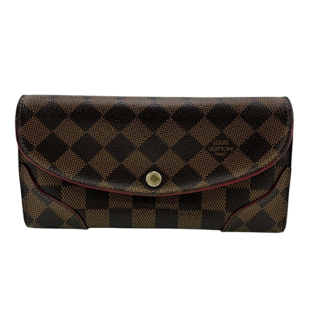 Louis Vuitton Brown Red Color Leather Coin Purse/Coin Case