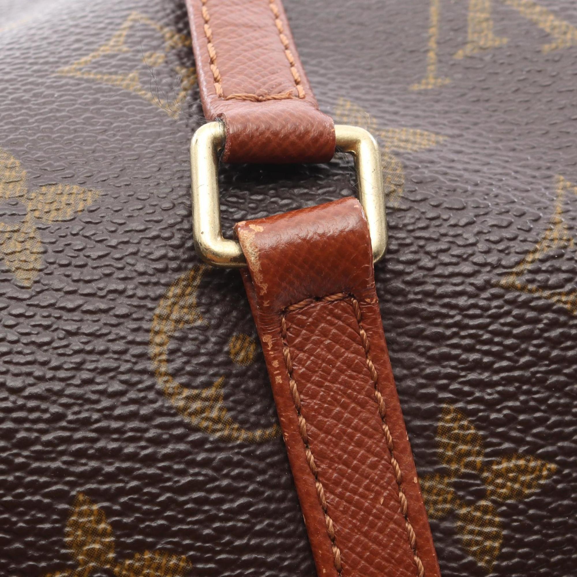 Louis Vuitton Brown Coated Canvas Leather Handbag