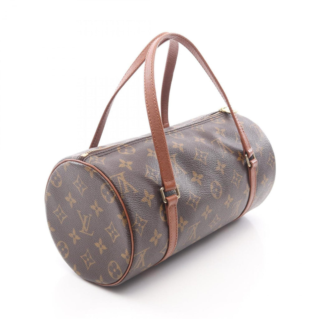 Louis Vuitton Brown Coated Canvas Leather Handbag