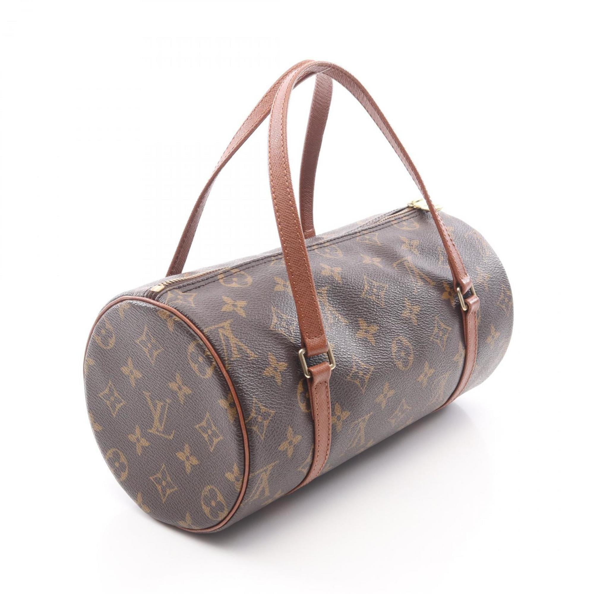 Louis Vuitton Brown Coated Canvas Leather Handbag