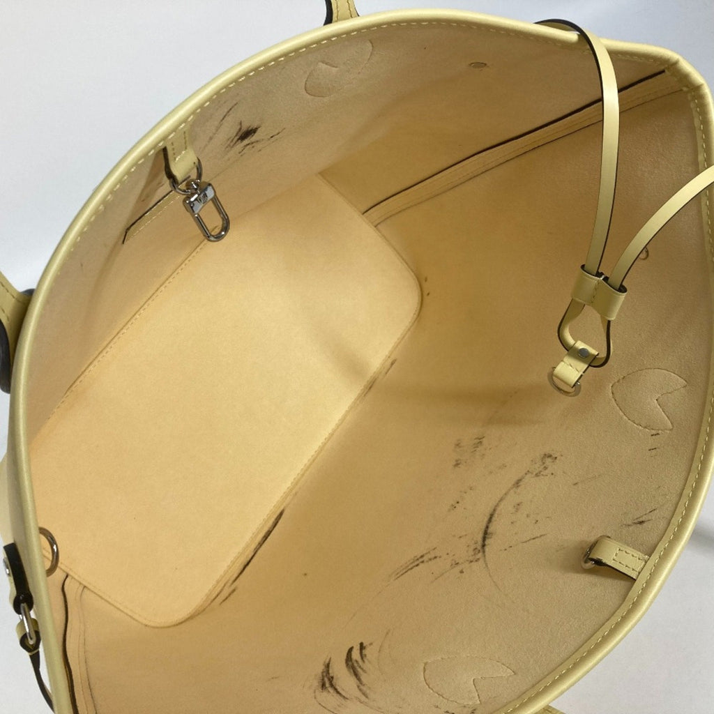 Louis Vuitton Yellow Leather Tote Bag