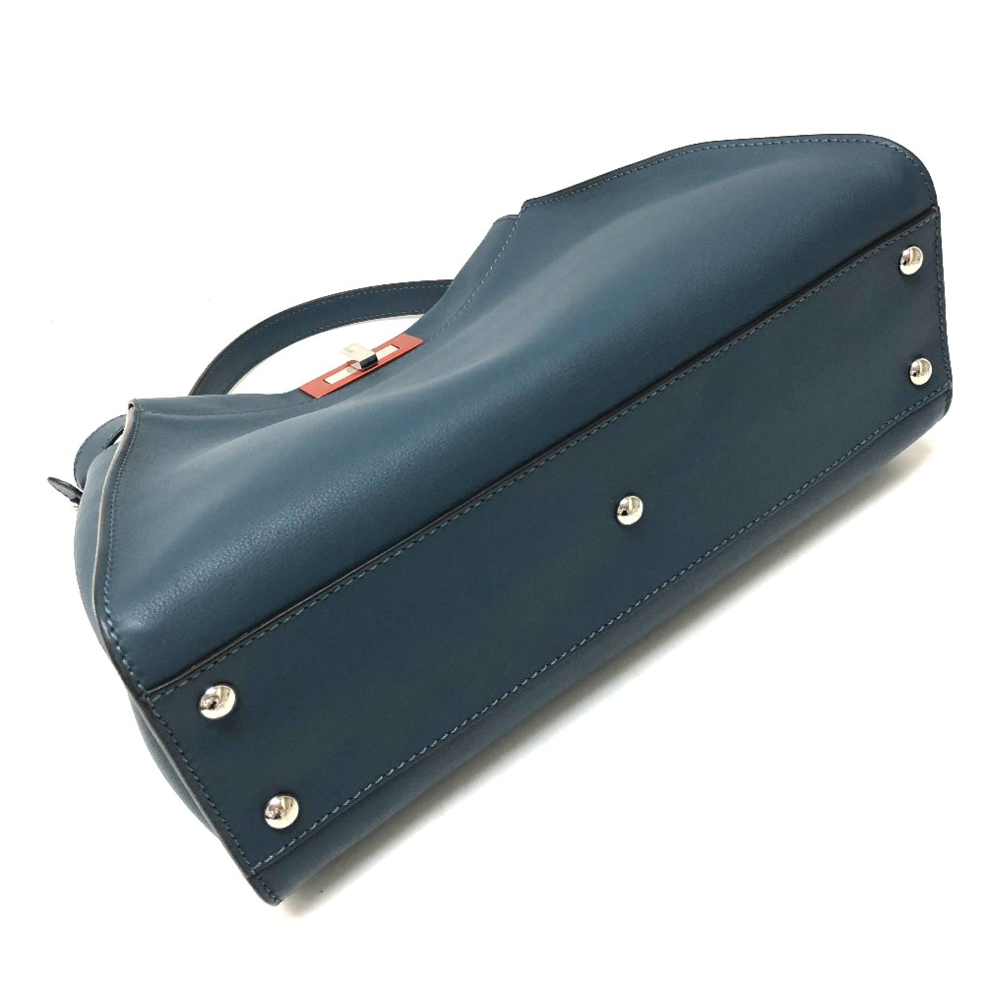 Fendi Blue Leather Handbag