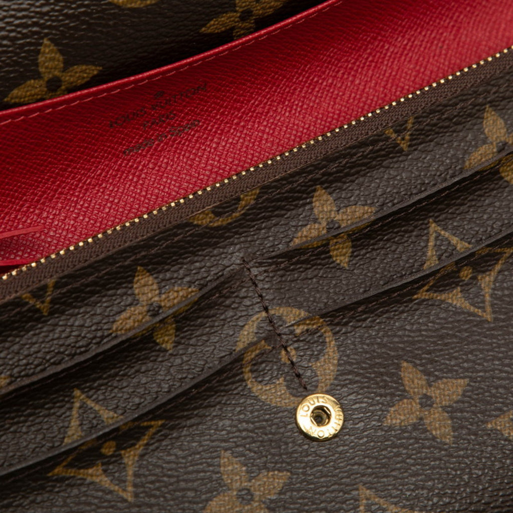 Louis Vuitton Brown Rouge Pvc Leather Long Wallet