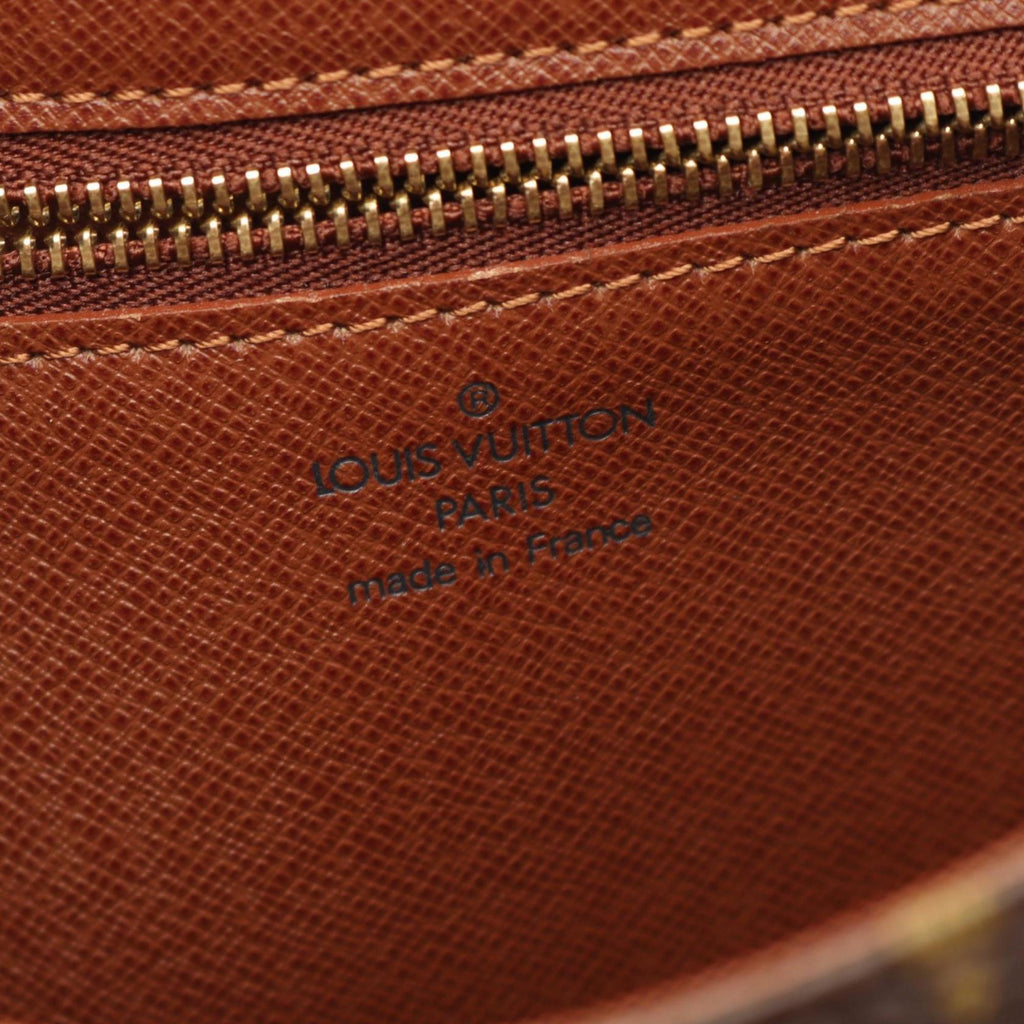 Louis Vuitton Brown Coated Canvas Leather Shoulder Bag
