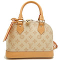 Louis Vuitton Gold Canvas Leather Handbag