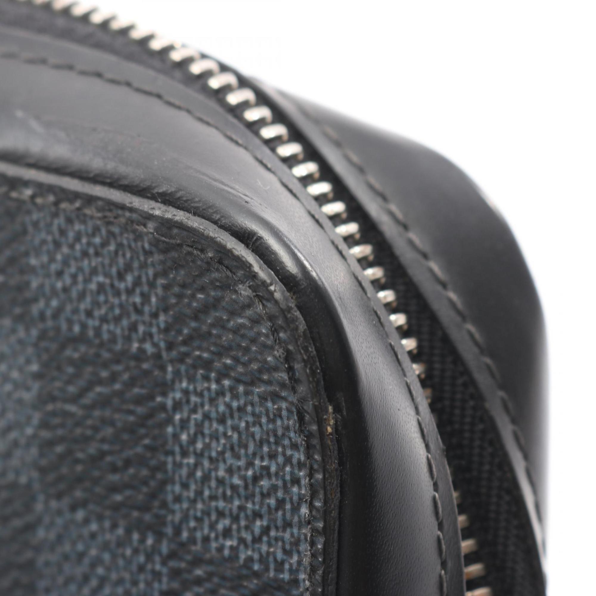Louis Vuitton Black Damier Graphite Damier Graphite Long Bill Wallet