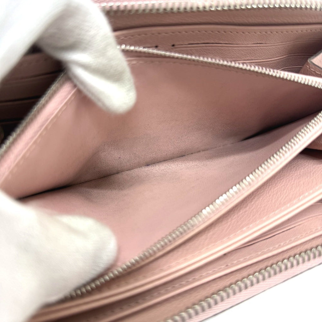 Louis Vuitton Mahina Magnolia Mahina Leather Long Wallet