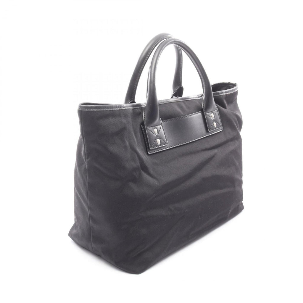 Gucci Black Nylon Leather Handbag Tote Bag (Pre-Owned)
