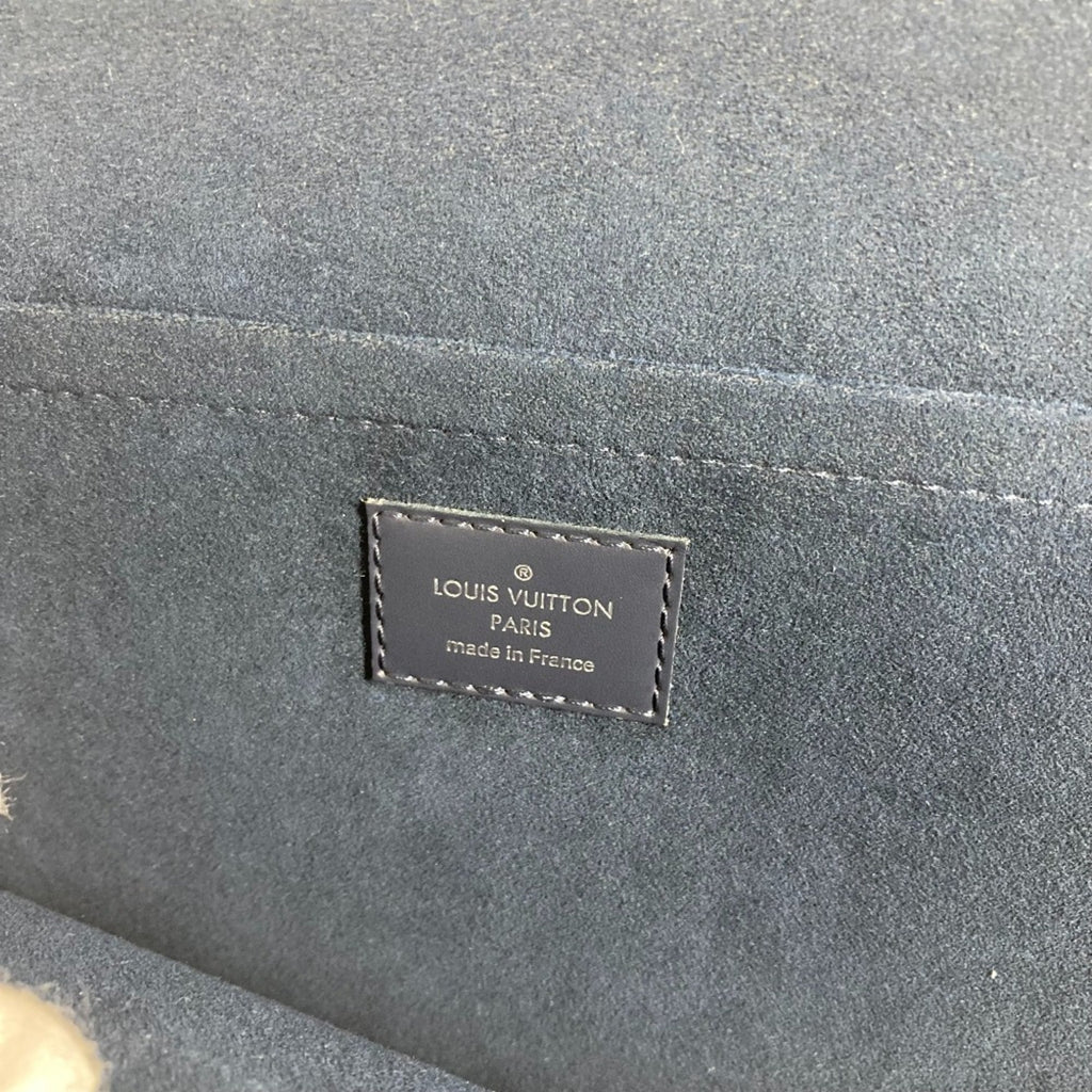 Louis Vuitton Epi Navy Blue Epi Leather Clutch Bag Pochette