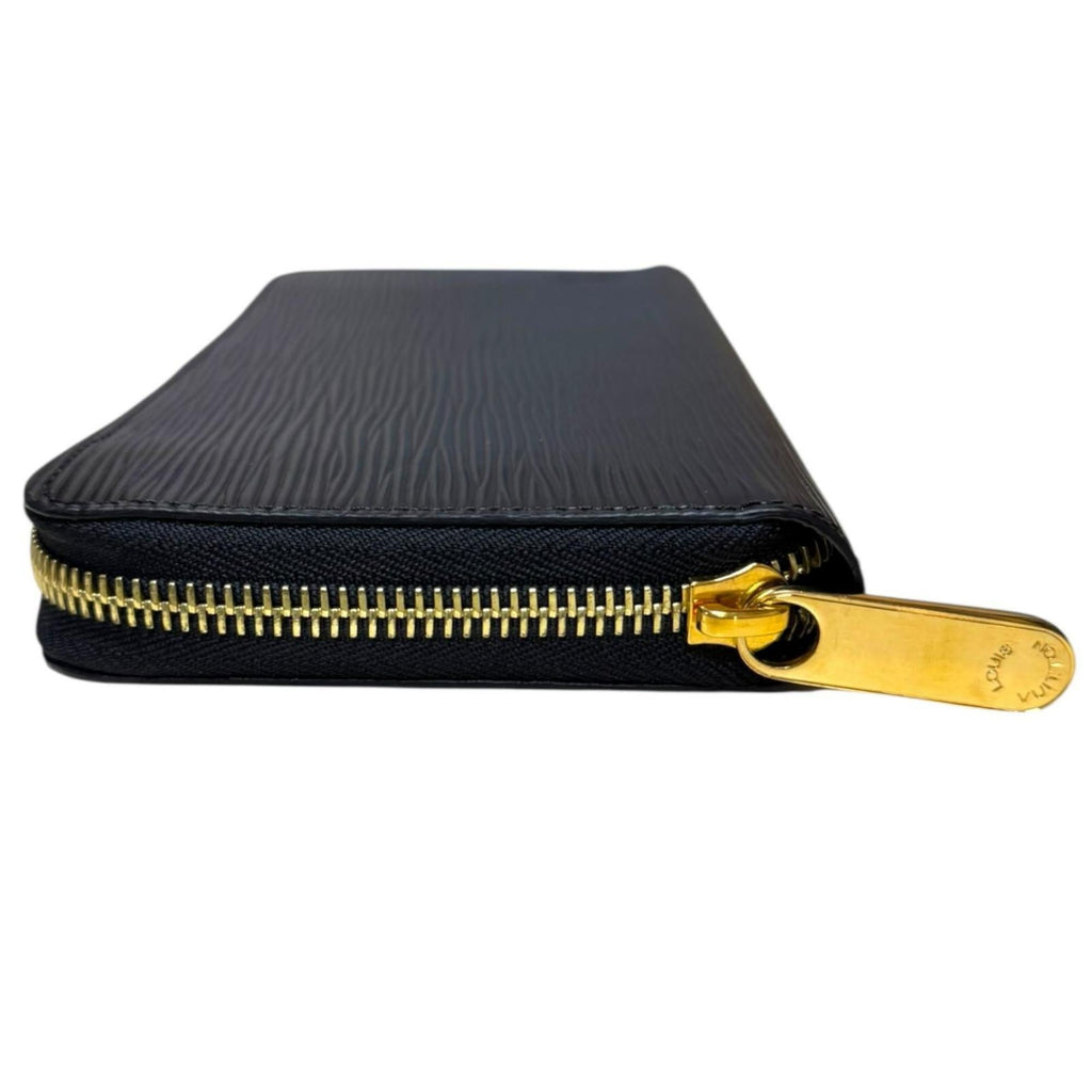 Louis Vuitton Black Noir Epi Leather Long Wallet