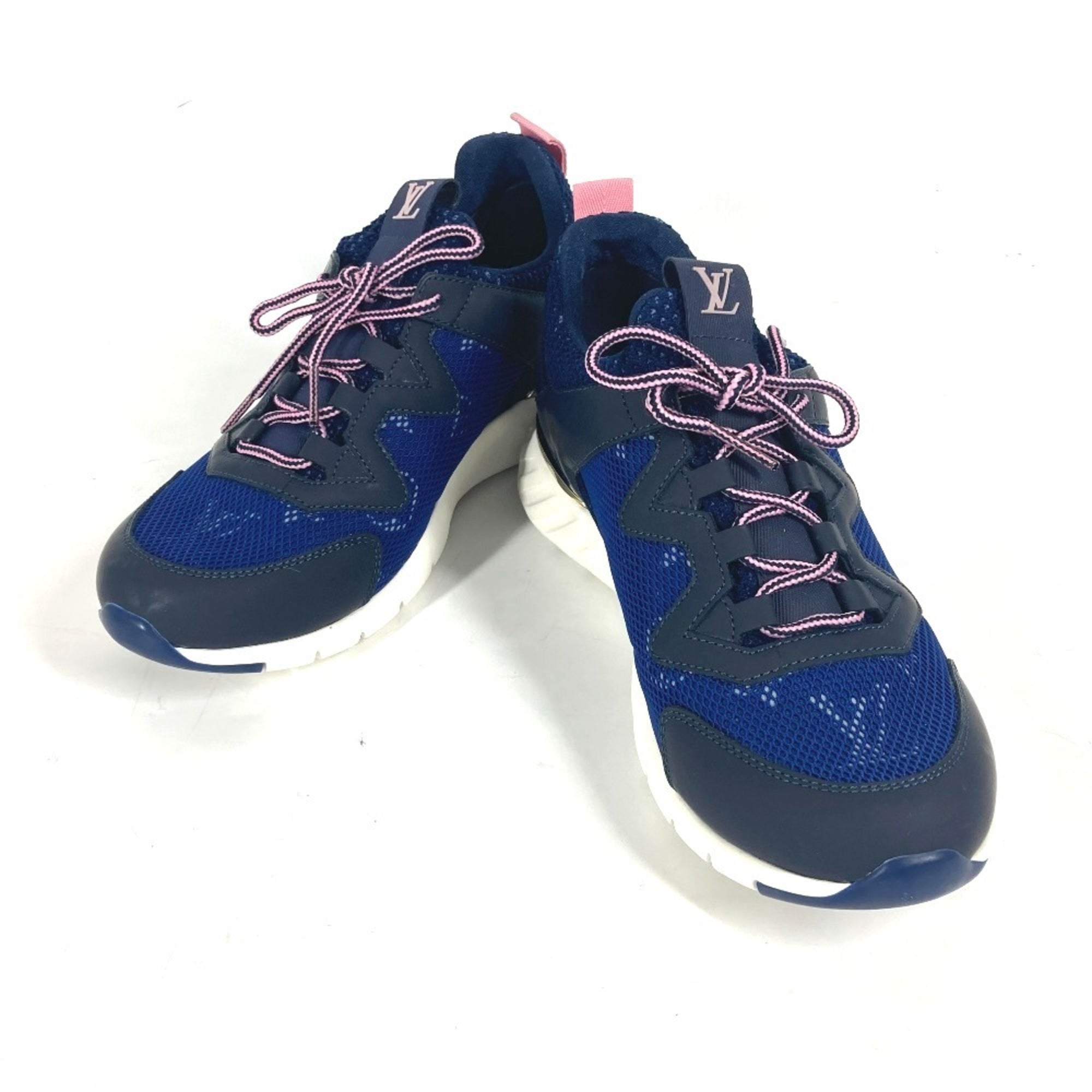 Louis Vuitton Blue Pink Sneakers
