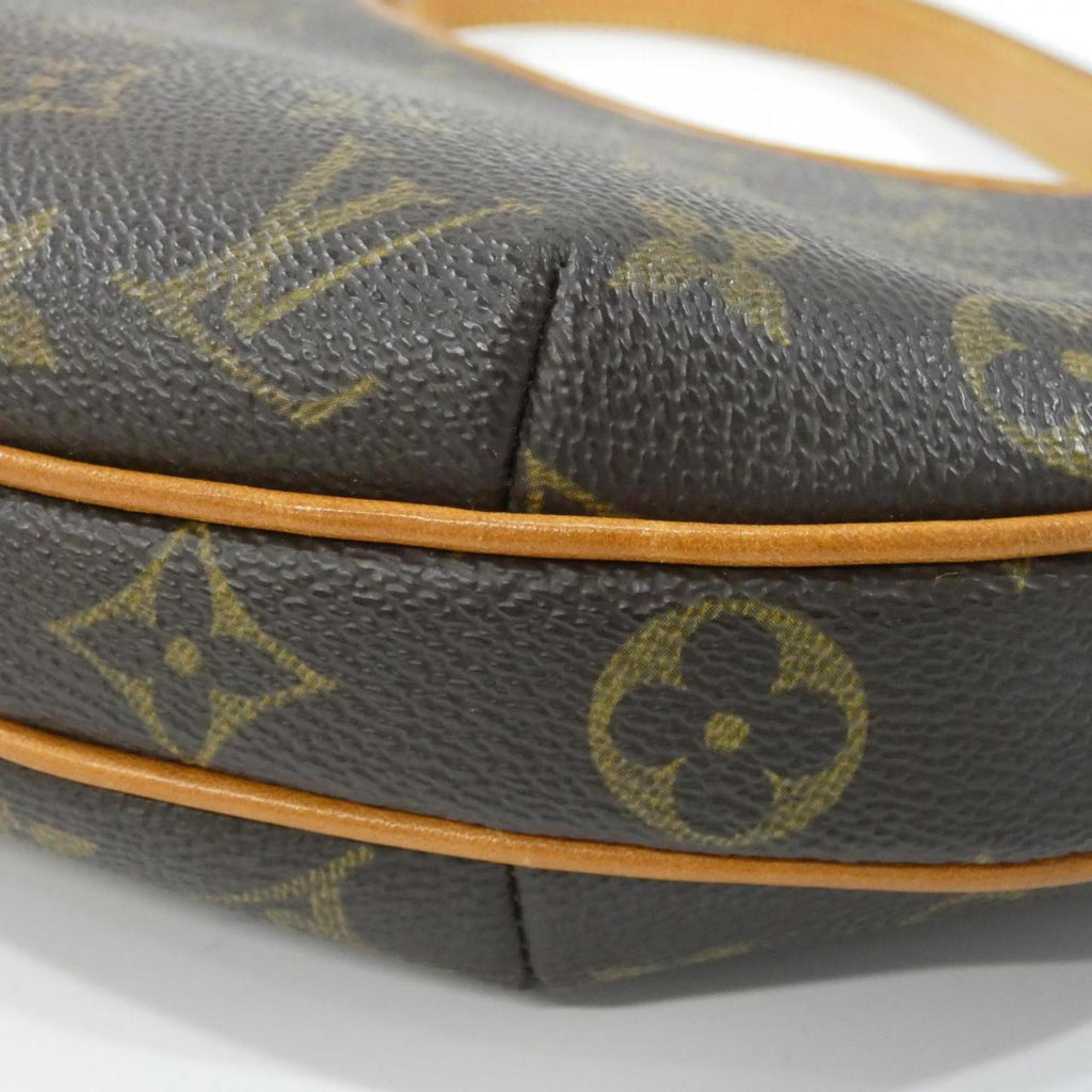 Louis Vuitton Marron Coated Canvas Pochette Shoulder Bag