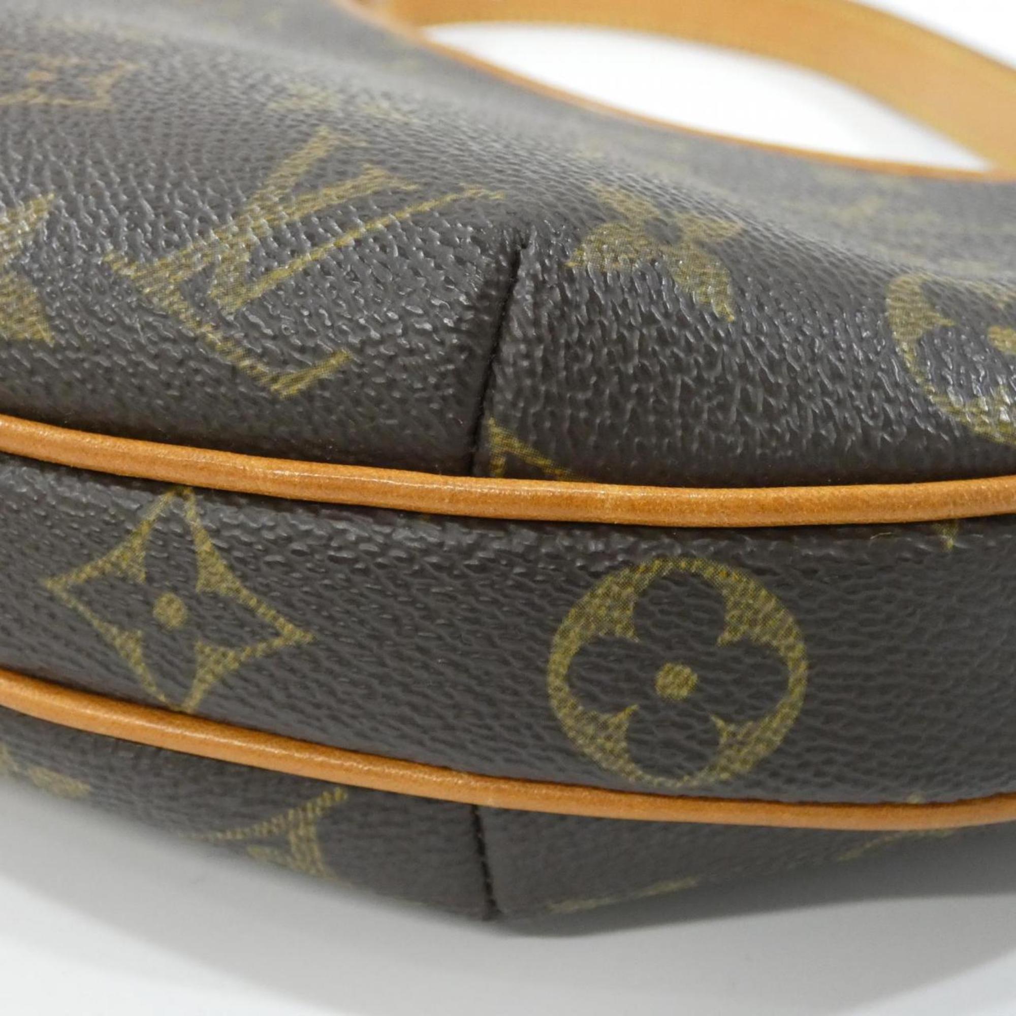 Louis Vuitton Marron Coated Canvas Pochette Shoulder Bag