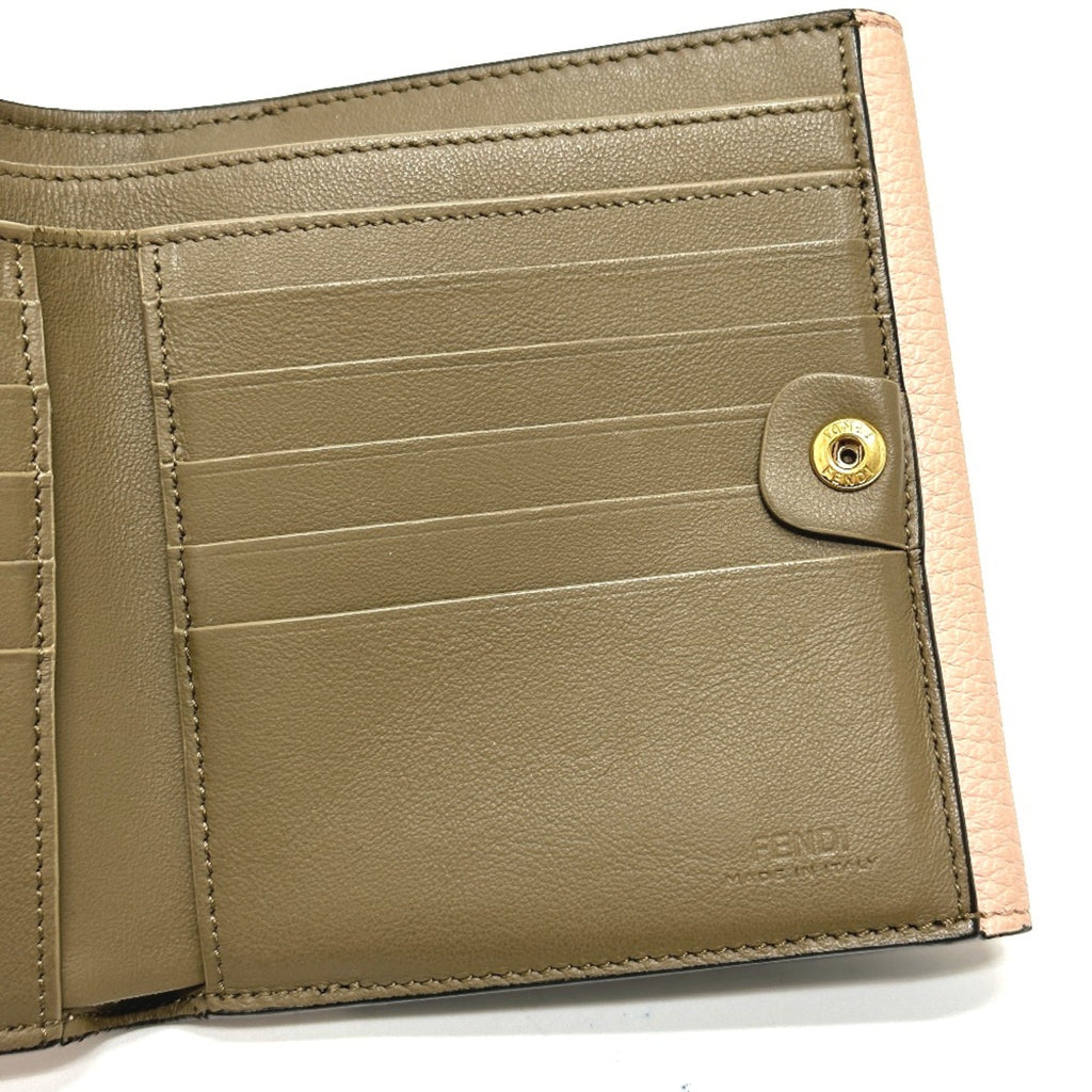 Fendi Pink Leather Wallet (Bi-Fold)