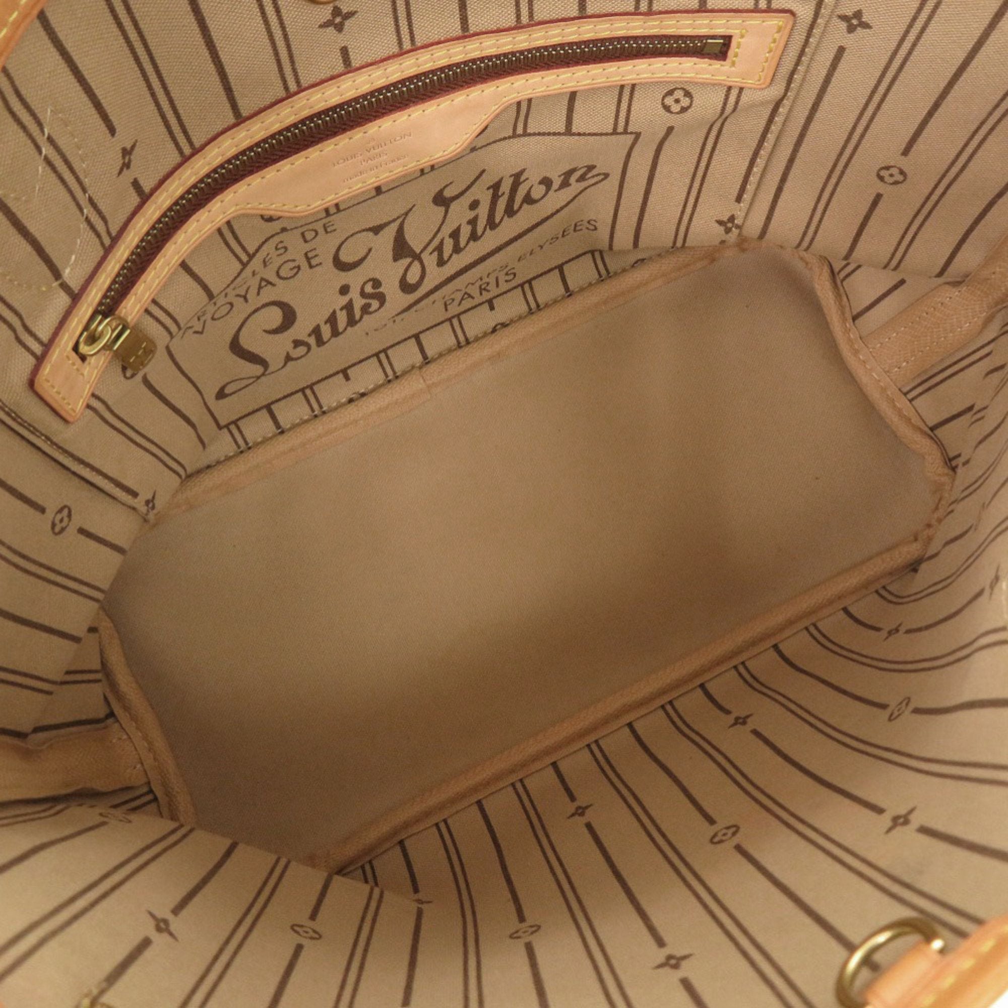 Louis Vuitton Beige Monogram Canvas Tote Bag