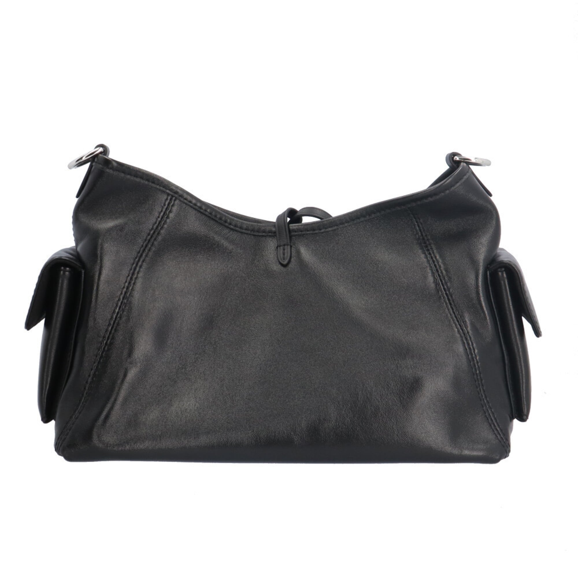 Louis Vuitton Black Leather Shoulder Bag