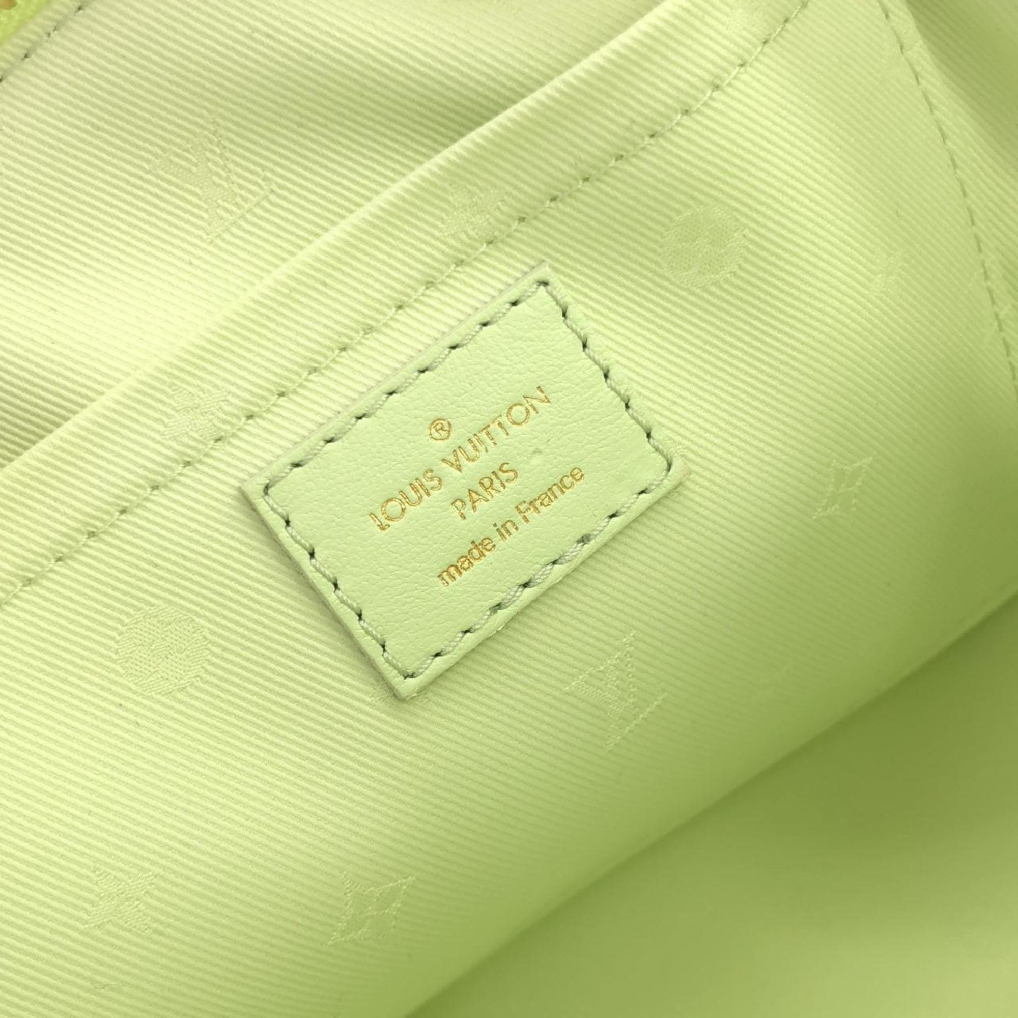 Louis Vuitton Light Green Vert Leather Handbag