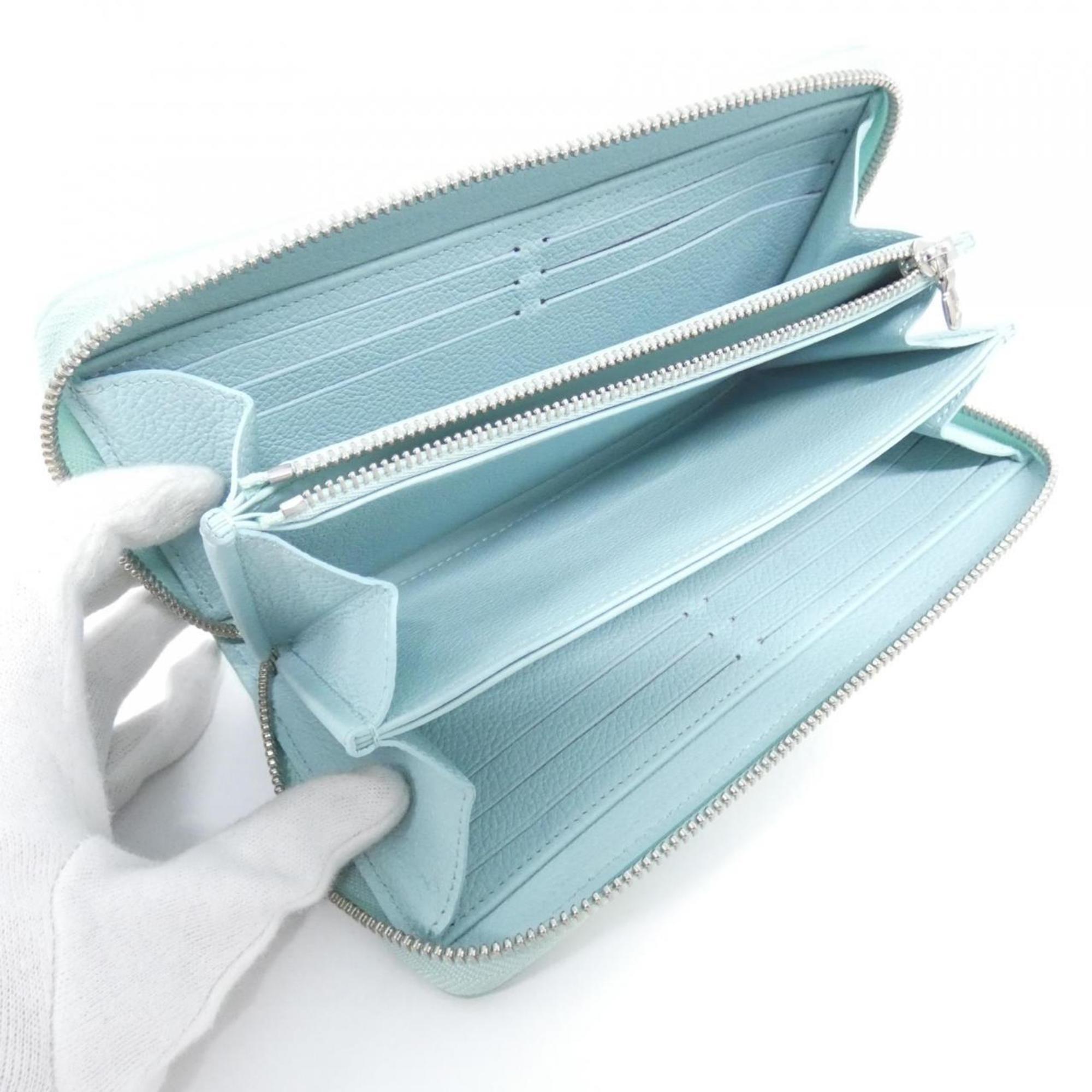 Louis Vuitton Light Green Vert Leather Long Wallet