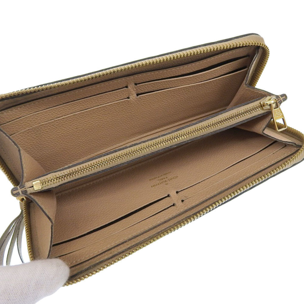 Louis Vuitton Monogram Empreinte Beige Dune Leather Long Wallet