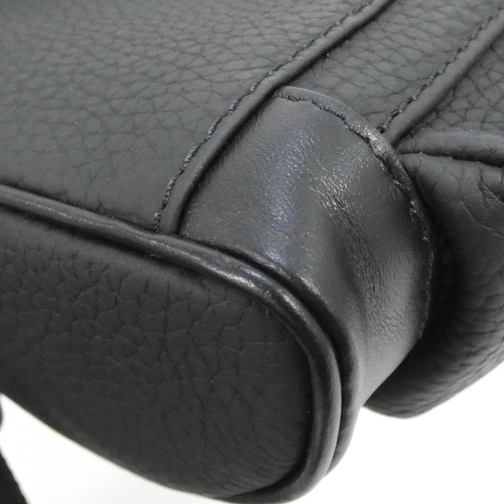 Louis Vuitton Black Leather Shoulder Bag
