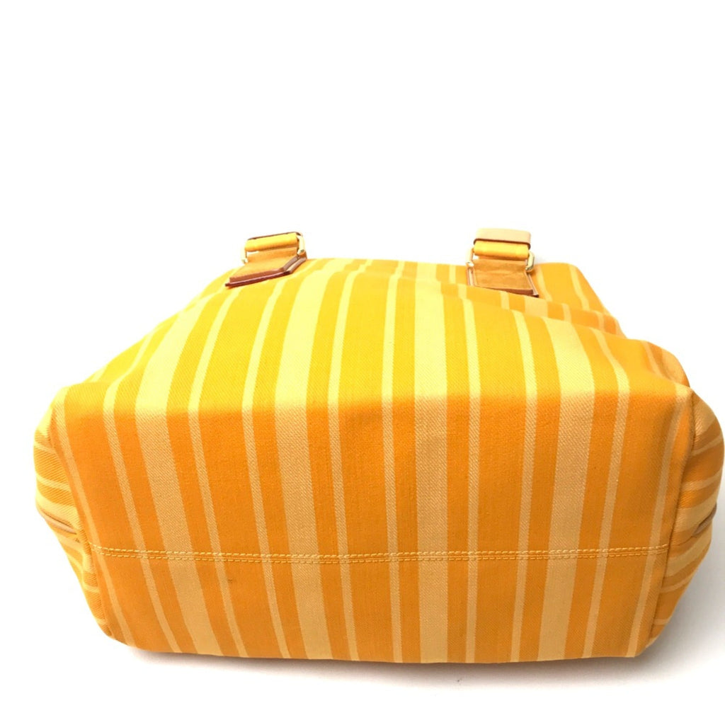 Louis Vuitton Yellow Cloth Tote Bag