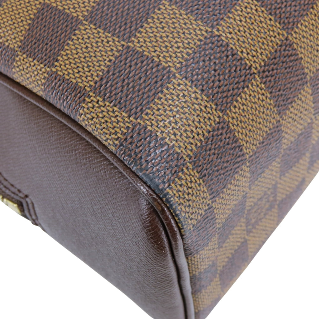 Louis Vuitton Brown Damier Canvas Ebene Damier Canvas Leather Handbag