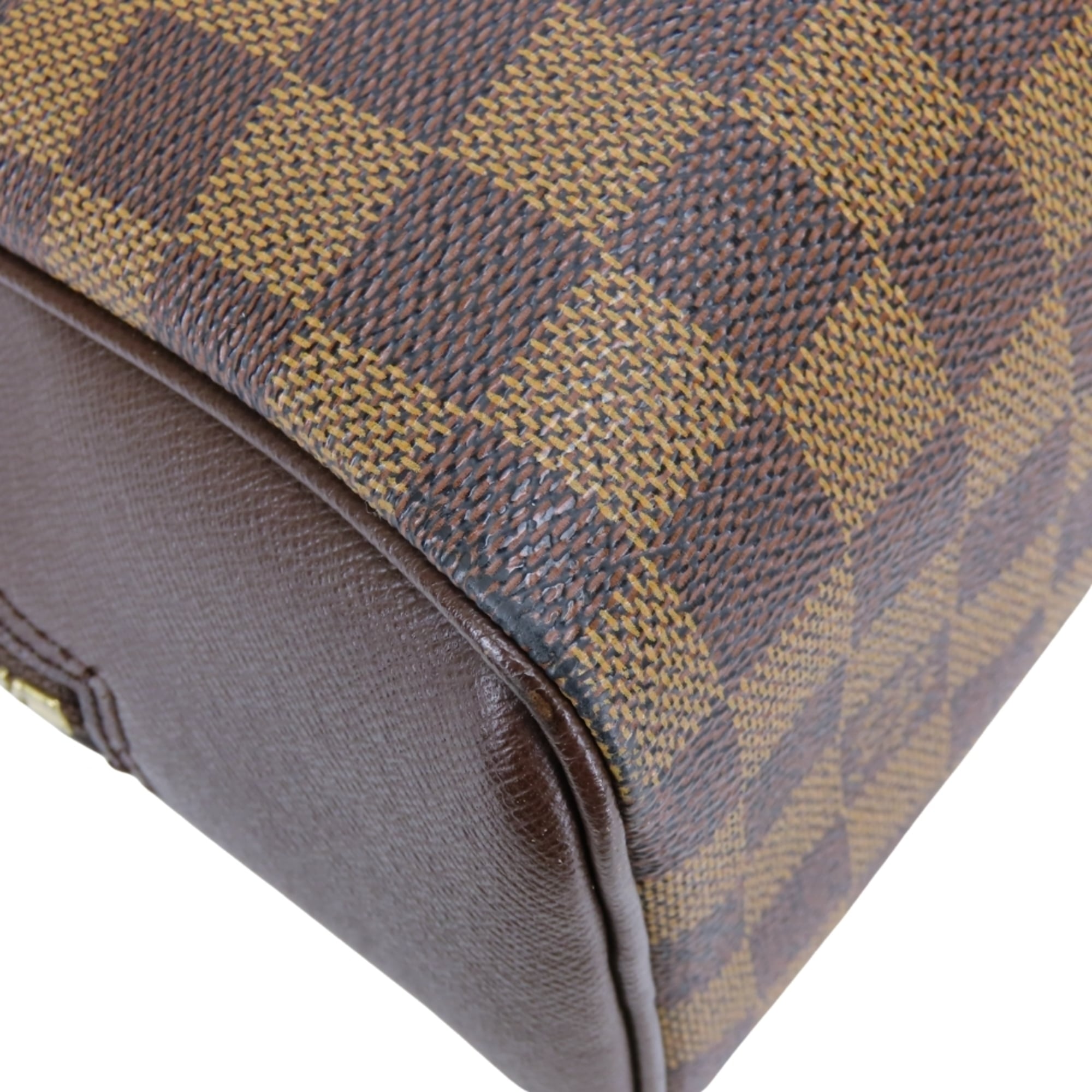 Louis Vuitton Brown Damier Canvas Ebene Damier Canvas Leather Handbag