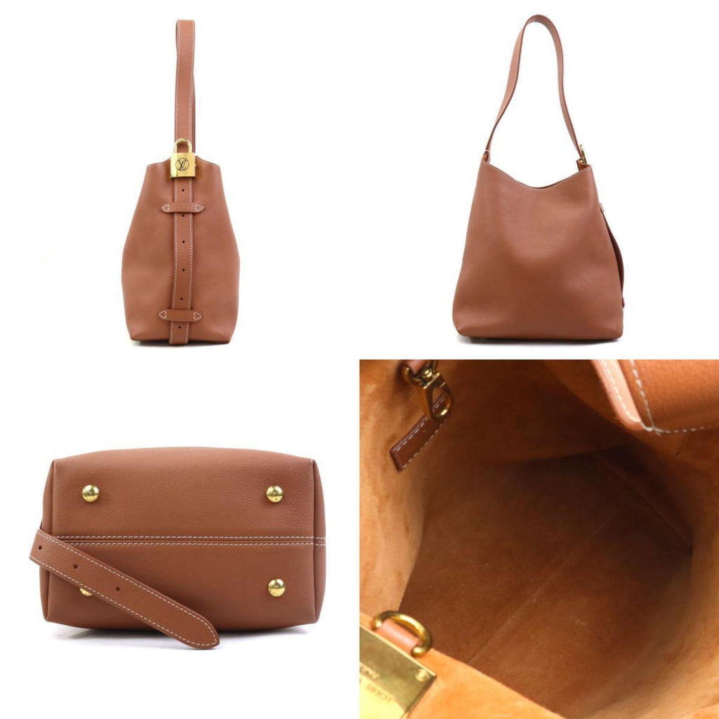 Louis Vuitton Cognac Leather Shoulder Bag