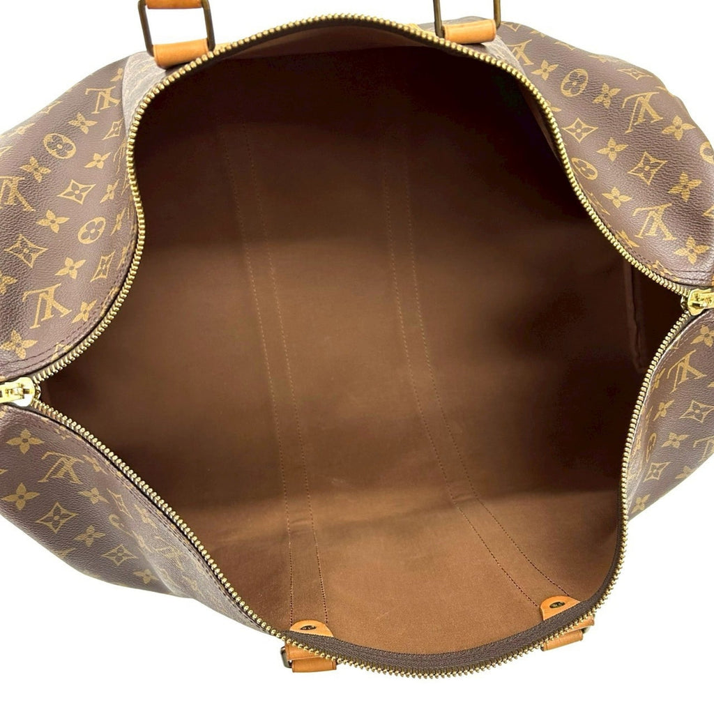 Louis Vuitton Brown Leather Pvc Boston Bag