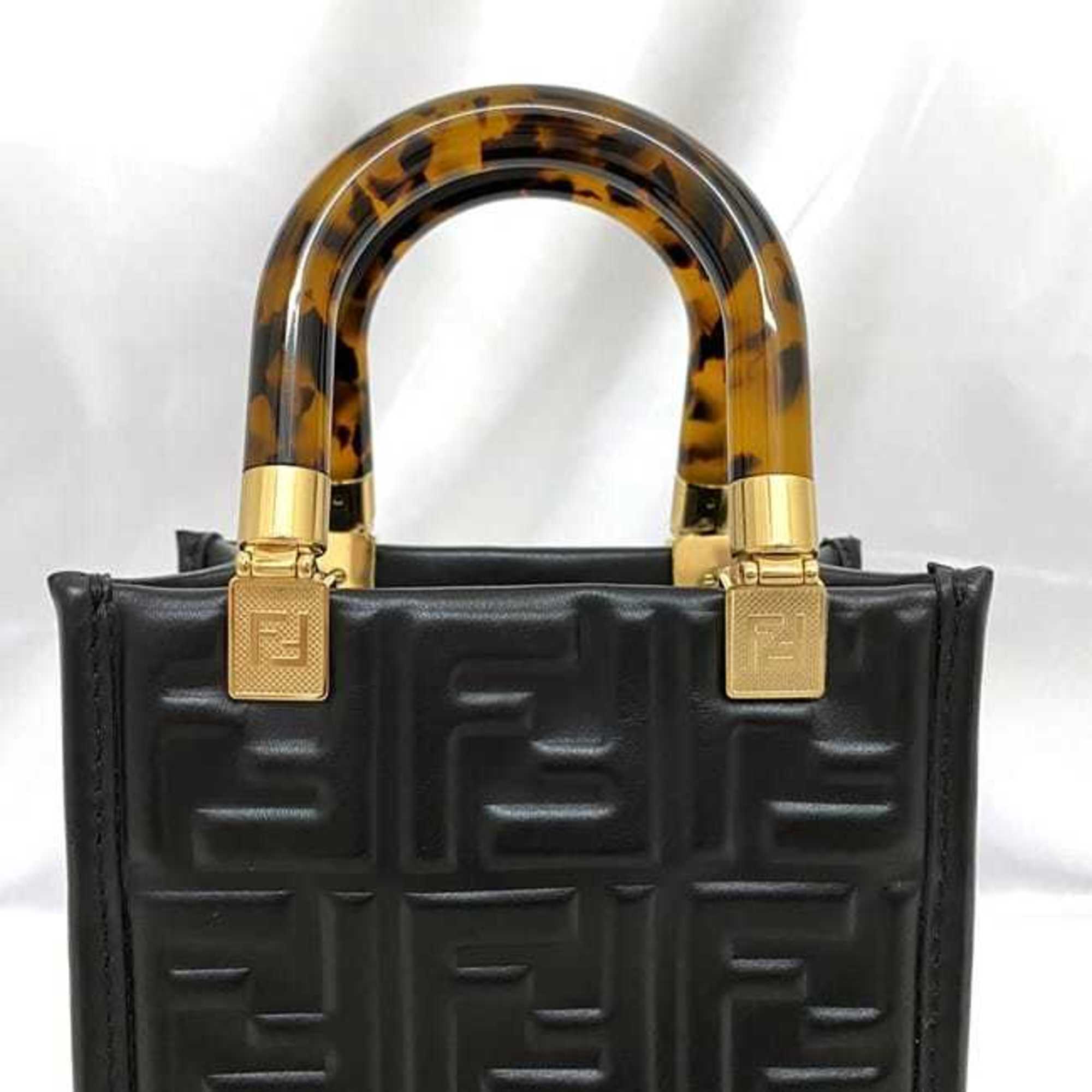 Fendi Black Leather Handbag