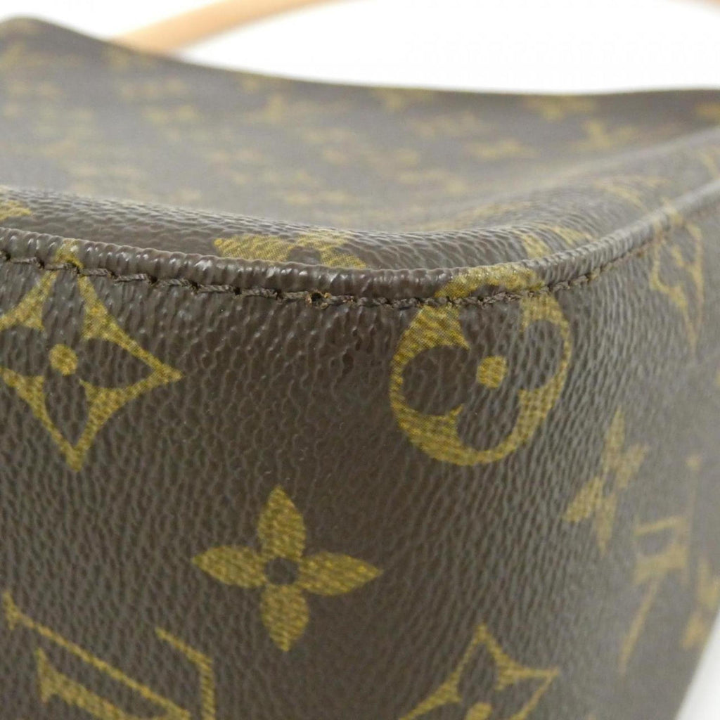Louis Vuitton Brown Coated Canvas Shoulder Bag