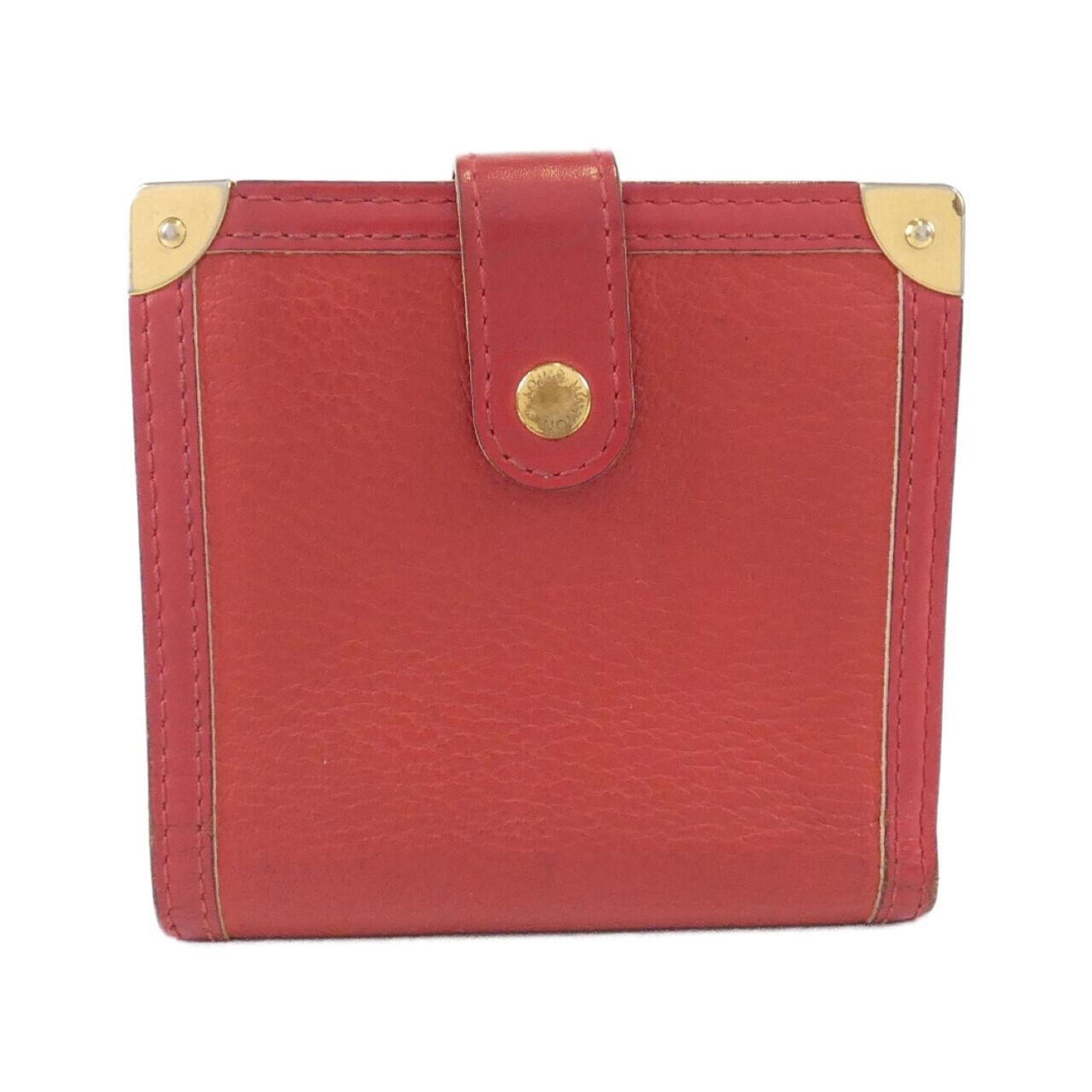 Louis Vuitton Red Color Leather Wallet